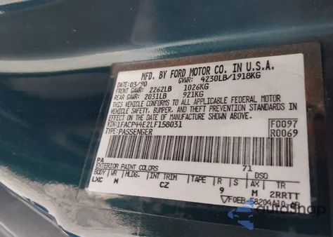 1990 Ford Mustang Lx from USA, damaged, VIN 1FACP44E2LF158031